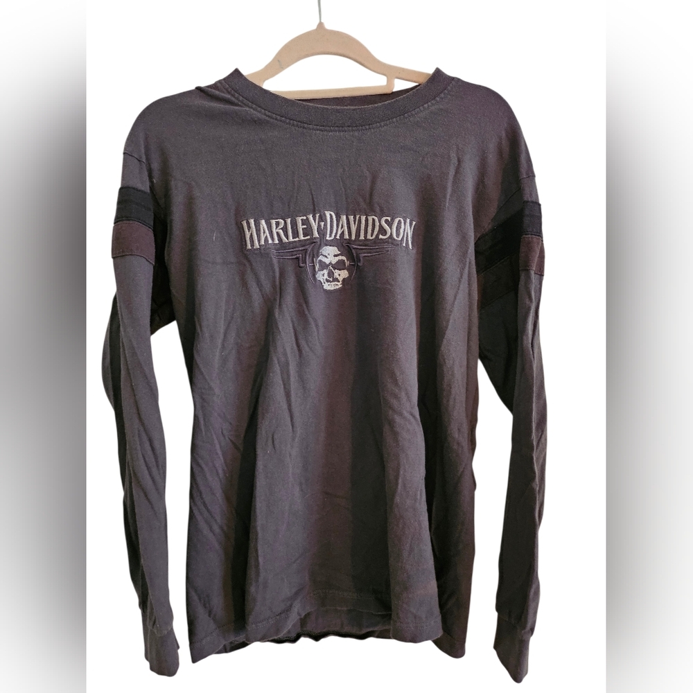 Harley-Davidson Charcoal Long Sleeve Men's Tee